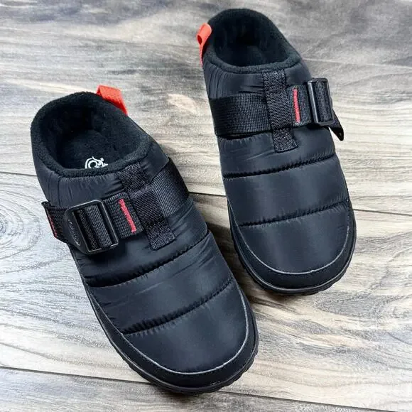 NIB Chaco Ramble Puff Comfort Clog Black Riptop Lugsole Slip On Shoes 7M
